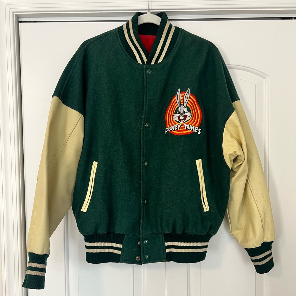 Vintage Bugs Bunny 50th Anniversary Varsity Jacket - 1990